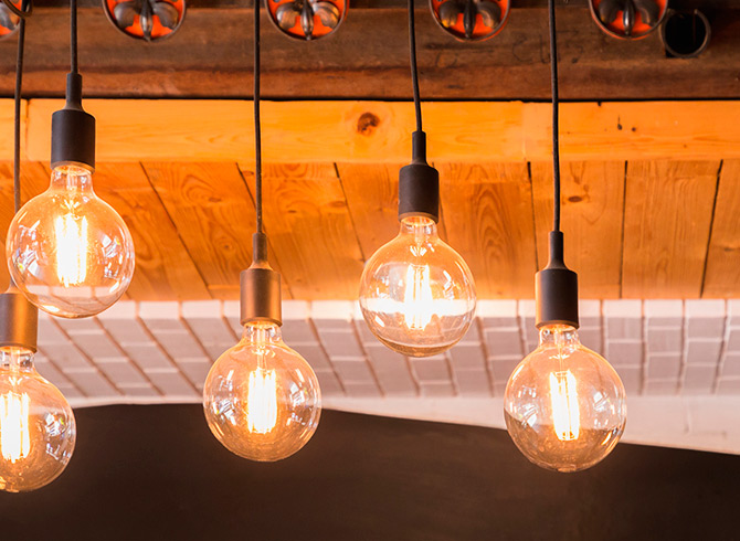 decorative filament bulbs